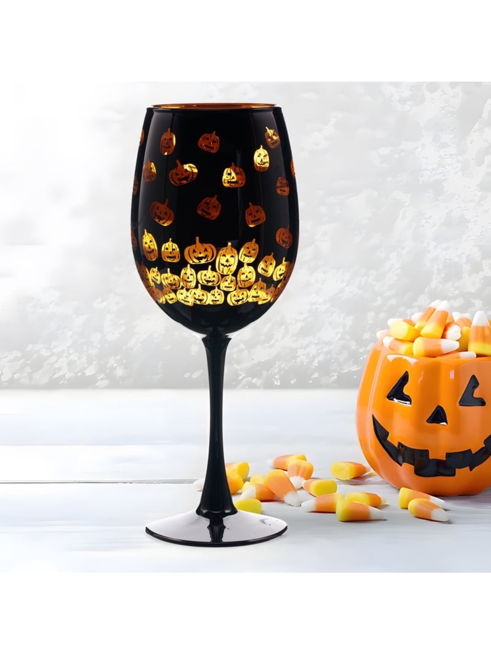 🎃 Halloween Pumpkins Wine Glass - Halloween Party Drinkware 🎃